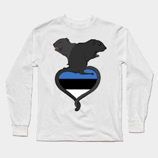 Gerbil Estonia (dark) Long Sleeve T-Shirt